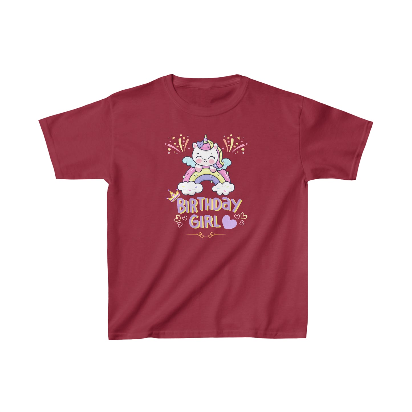 Birthday girl shirt unicorn birthday shirt birthday party shirt Christmas shirt Rainbow cloud kid shirt birthday shirts birthday world