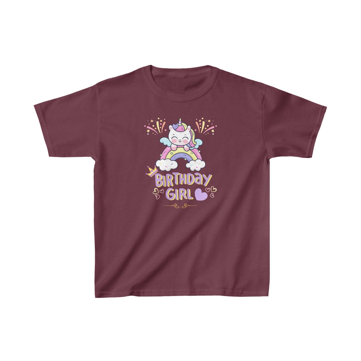 Birthday girl shirt unicorn birthday shirt birthday party shirt Christmas shirt Rainbow cloud kid shirt birthday shirts birthday world