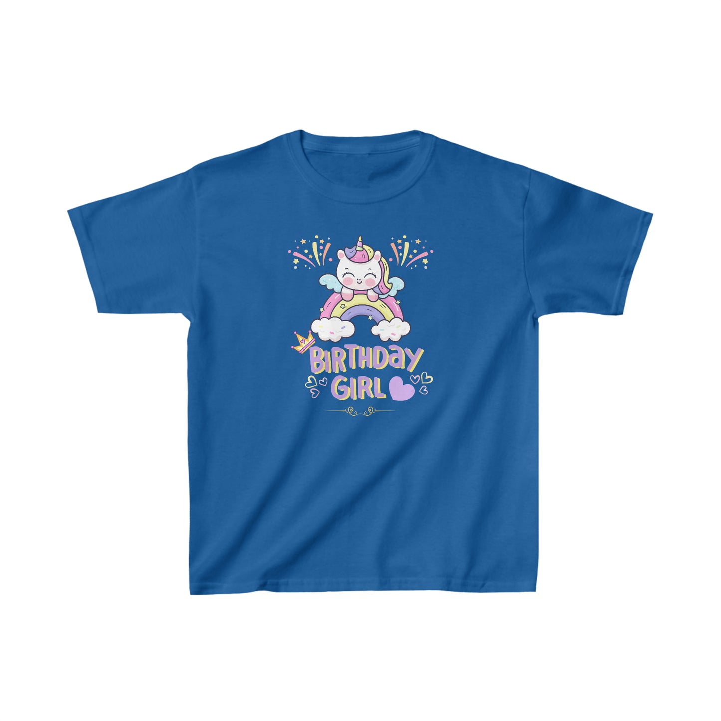 Birthday girl shirt unicorn birthday shirt birthday party shirt Christmas shirt Rainbow cloud kid shirt birthday shirts birthday world