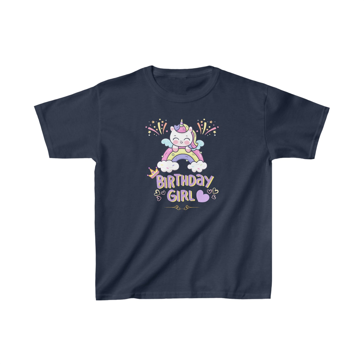Birthday girl shirt unicorn birthday shirt birthday party shirt Christmas shirt Rainbow cloud kid shirt birthday shirts birthday world