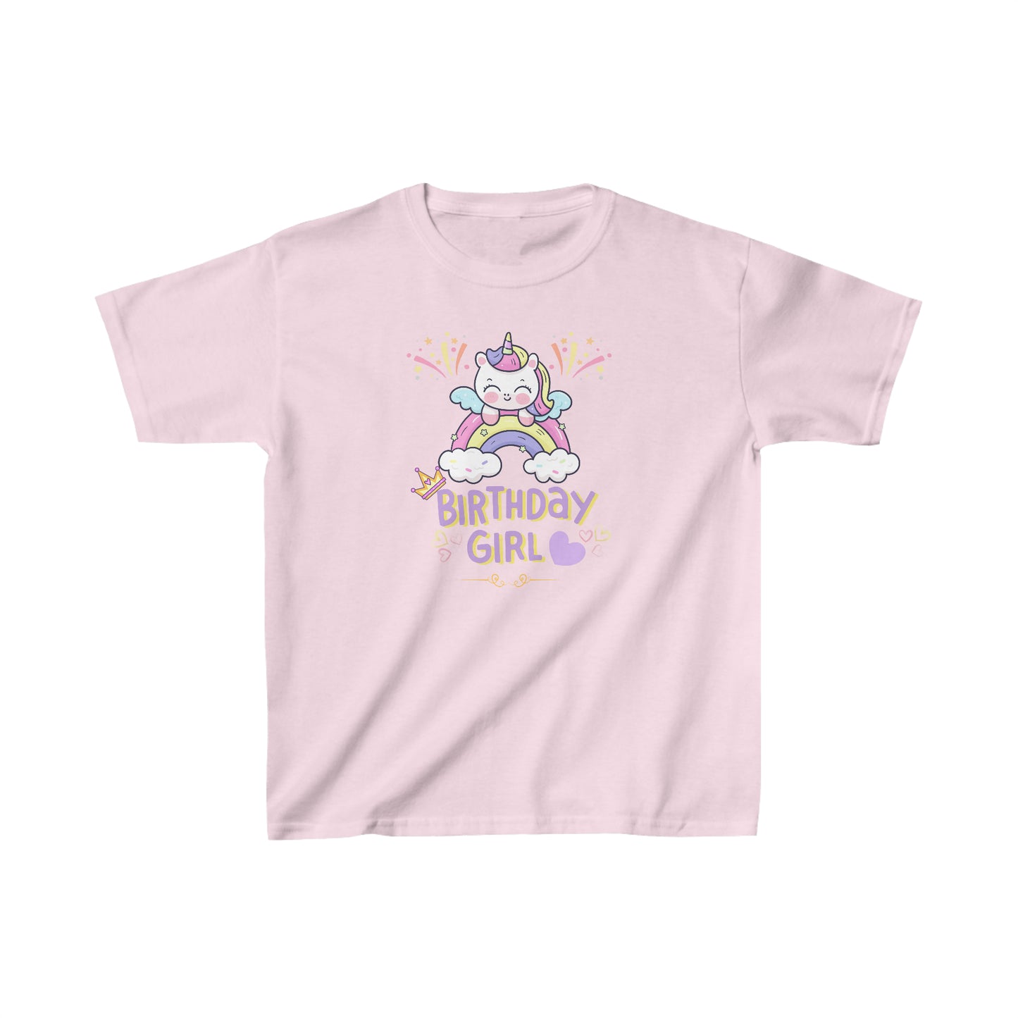 Birthday girl shirt unicorn birthday shirt birthday party shirt Christmas shirt Rainbow cloud kid shirt birthday shirts birthday world