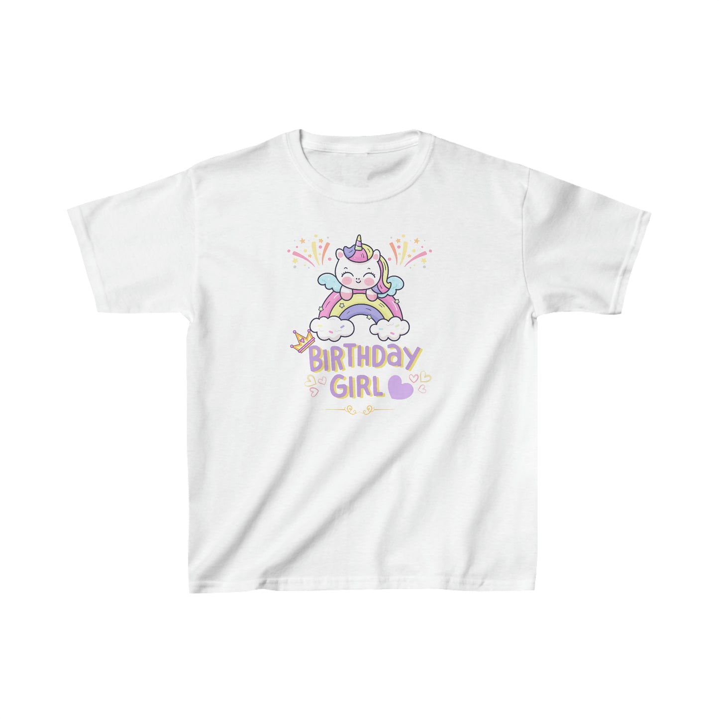 Birthday girl shirt unicorn birthday shirt birthday party shirt Christmas shirt Rainbow cloud kid shirt birthday shirts birthday world