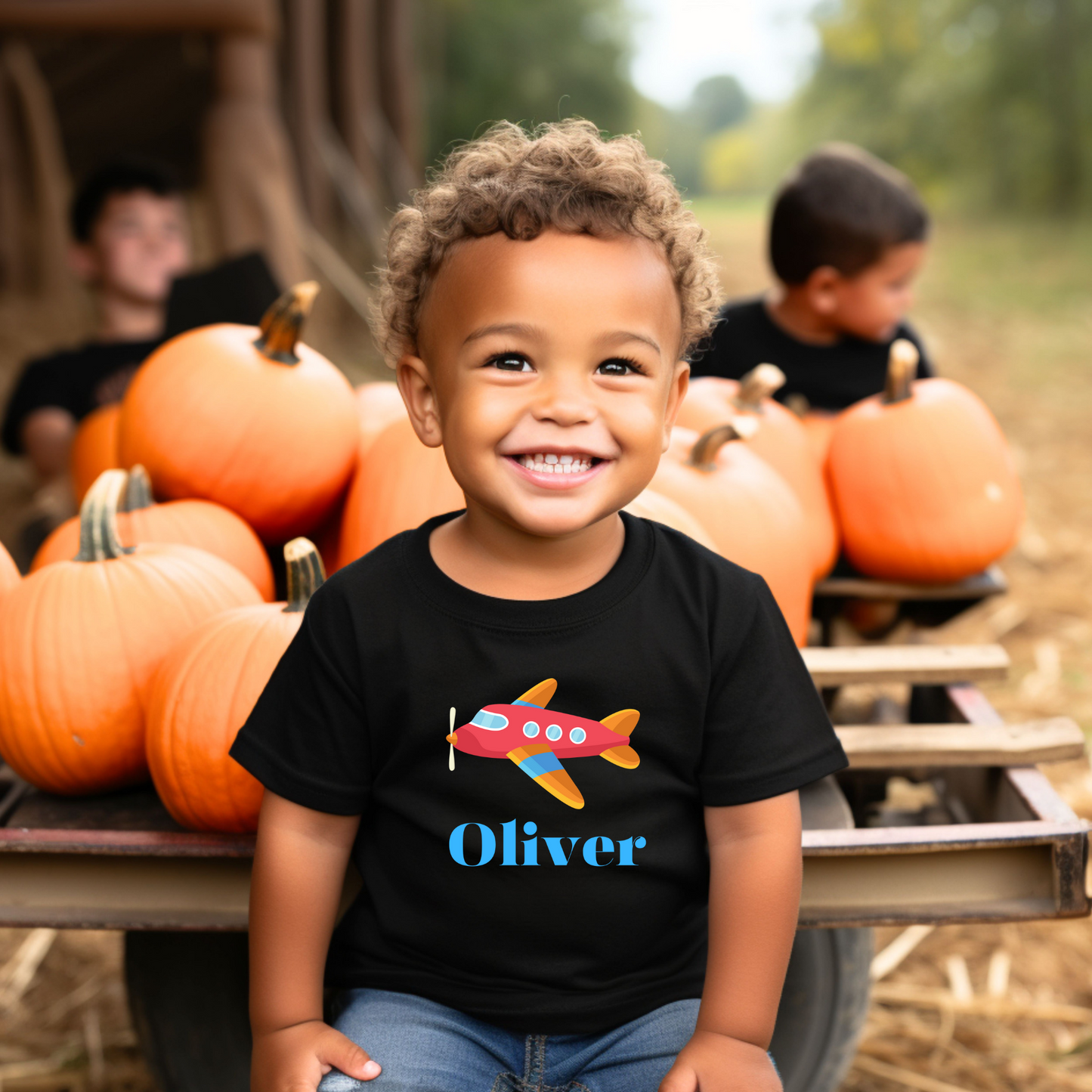 Personalized toddler shirt airplane toddler shirt train Express birthday shirt Christmas kid Tshirt Trex fun tee Toddler's Fine Jersey Tee