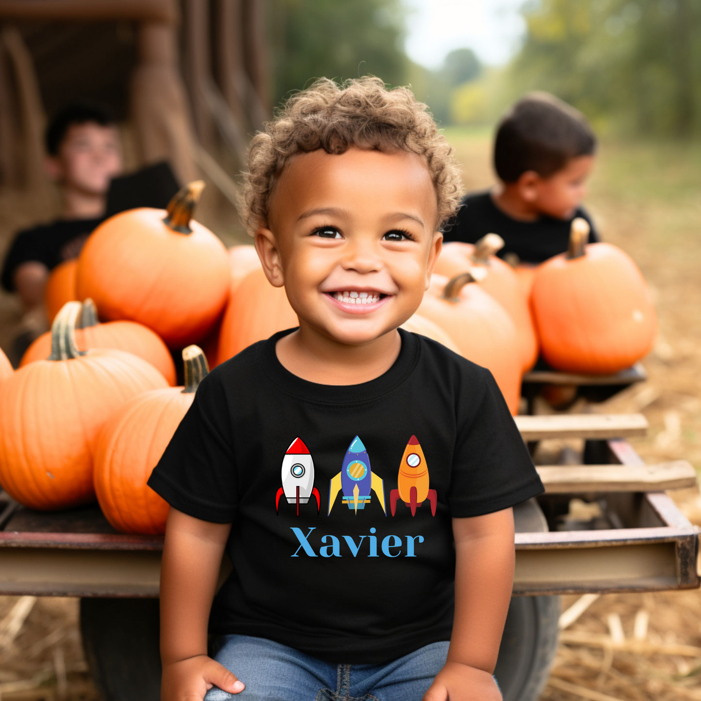 Custom name toddler shirt rocket toddler shirt train Express birthday shirt Christmas kid Tshirt Trex fun tee Toddler's Fine Jersey Tee