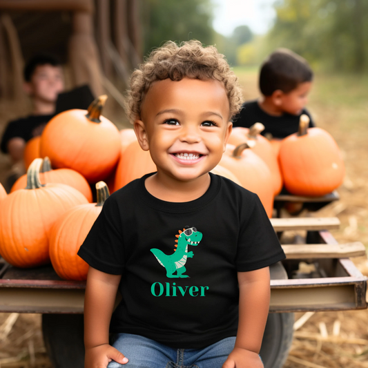 Custom name toddler shirt dinosaur kid Shirt cool kid shirt toddler birthday shirt Christmas shirt kid Tshirt Trex fun tee Toddler's Fine