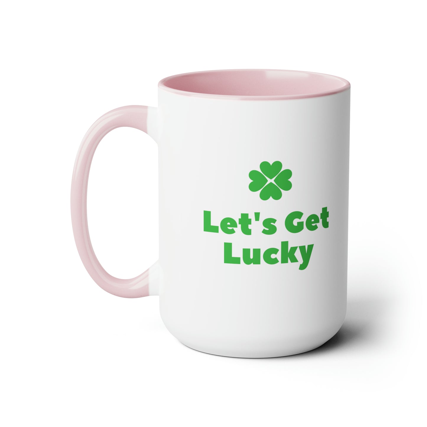Let's get lucky mug Love mug Valentine's Day St Patrick's Day gift for her Coffee gift for him Mug  heart mug gift for her Mug wife