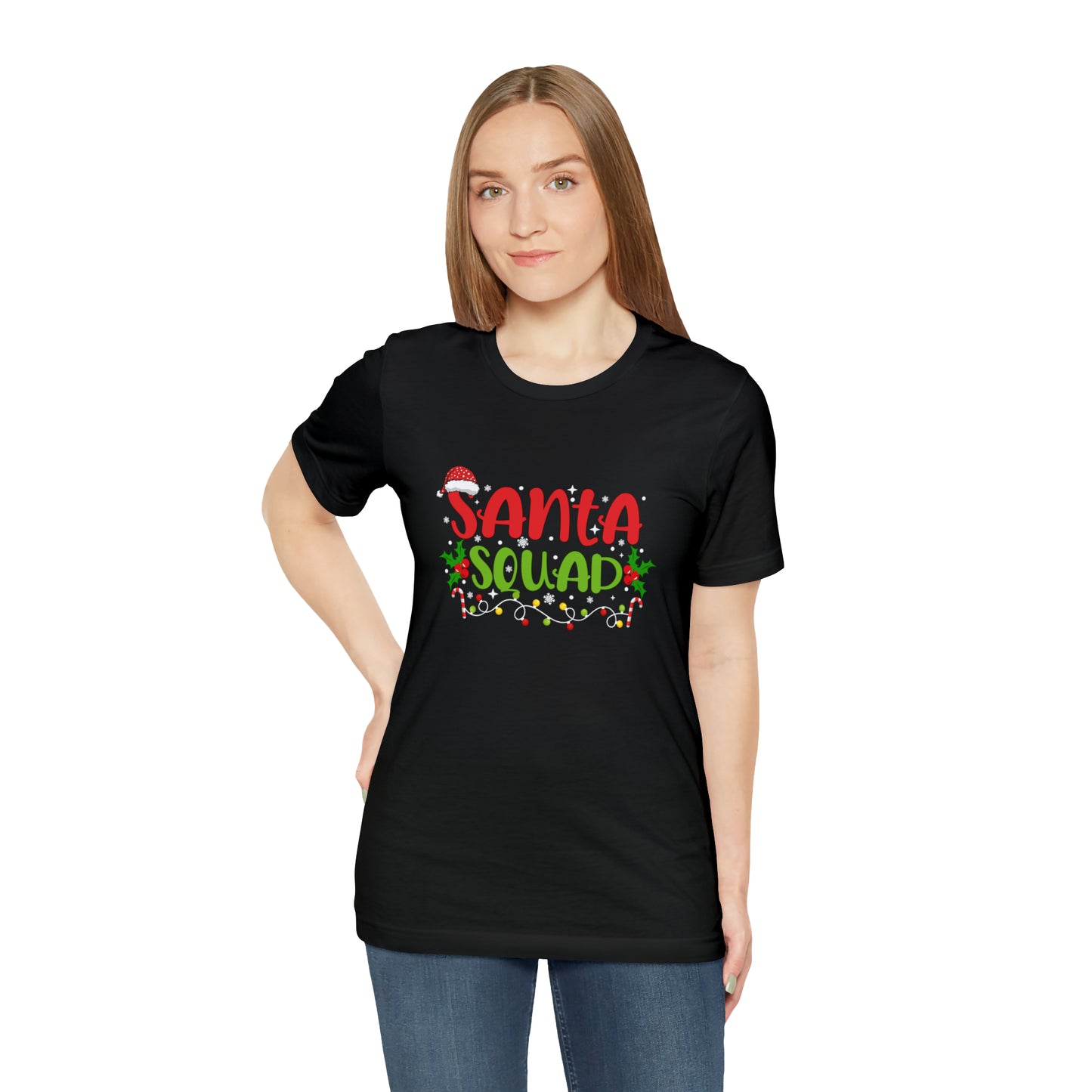 Santa's squad Matching Family Christmas Shirts Santa claus Hat family tshirts Family Christmas Shirt Xmas Tee Custom Christmas Tshirt photos