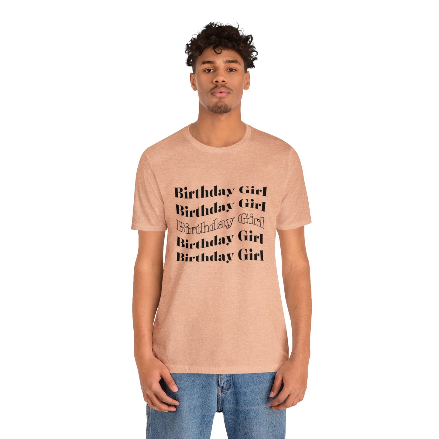 Birthday girl shirt gift for her best friend gift wavy shirt birthday party attire month funny T-shirt birthday gift Christmas gift for him