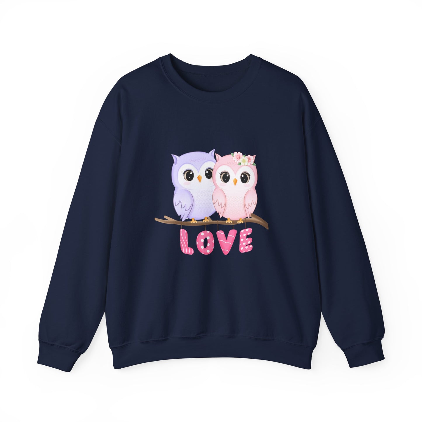 Owl Love sweater valentines Day sweatshirt valentines day shirt best friend gift for her Unisex owl sweater Love shirt unique holiday gift