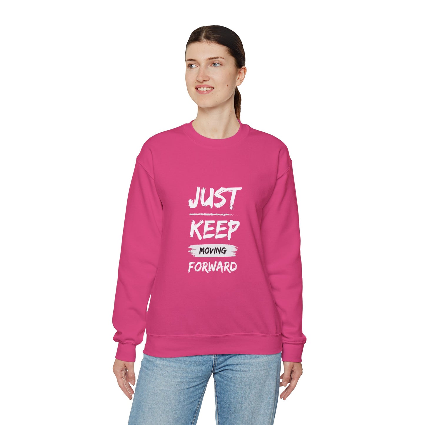 Just keep moving forward sweater motivational sweater gift for her gift for him entrepreneur gift birthday gift Christmas sweatshirt