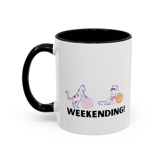 Crochet weekending mug coffee lover weekending vibes mug Coffee Mug swift Funny Coffee Cup Cat Lady Gift Cat Lover Gift Cat Mom christmas