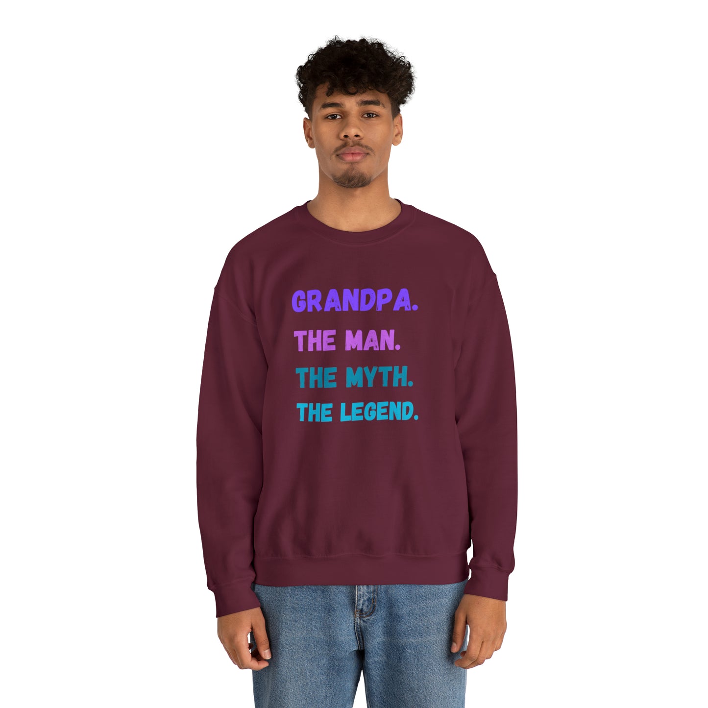Grandpa the man the myth the legend sweatshirt gift for Dad and me shirts Father's day gifts best friend sweater Christmas gift for dad