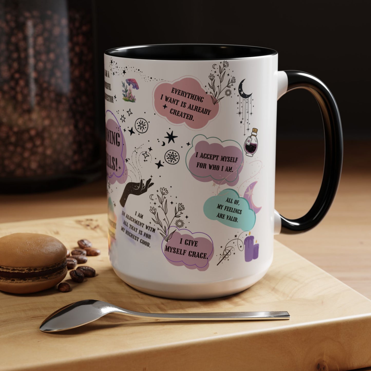 Morning spells mug witchy gift coven Christmas mug funny Witchy Halloween mug wicked mug bestie gift Coworker Gift affirmations Gift coffee