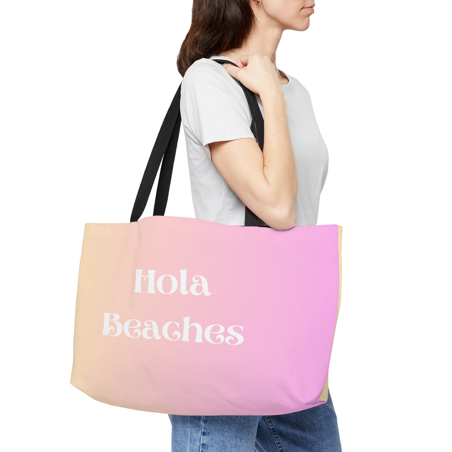 Hola beaches Bag, Let the adventure begin, Bachelorette Party Favors, Bridesquad Personalized Bag, Wedding Gifts, Wedding Gifts, Wee