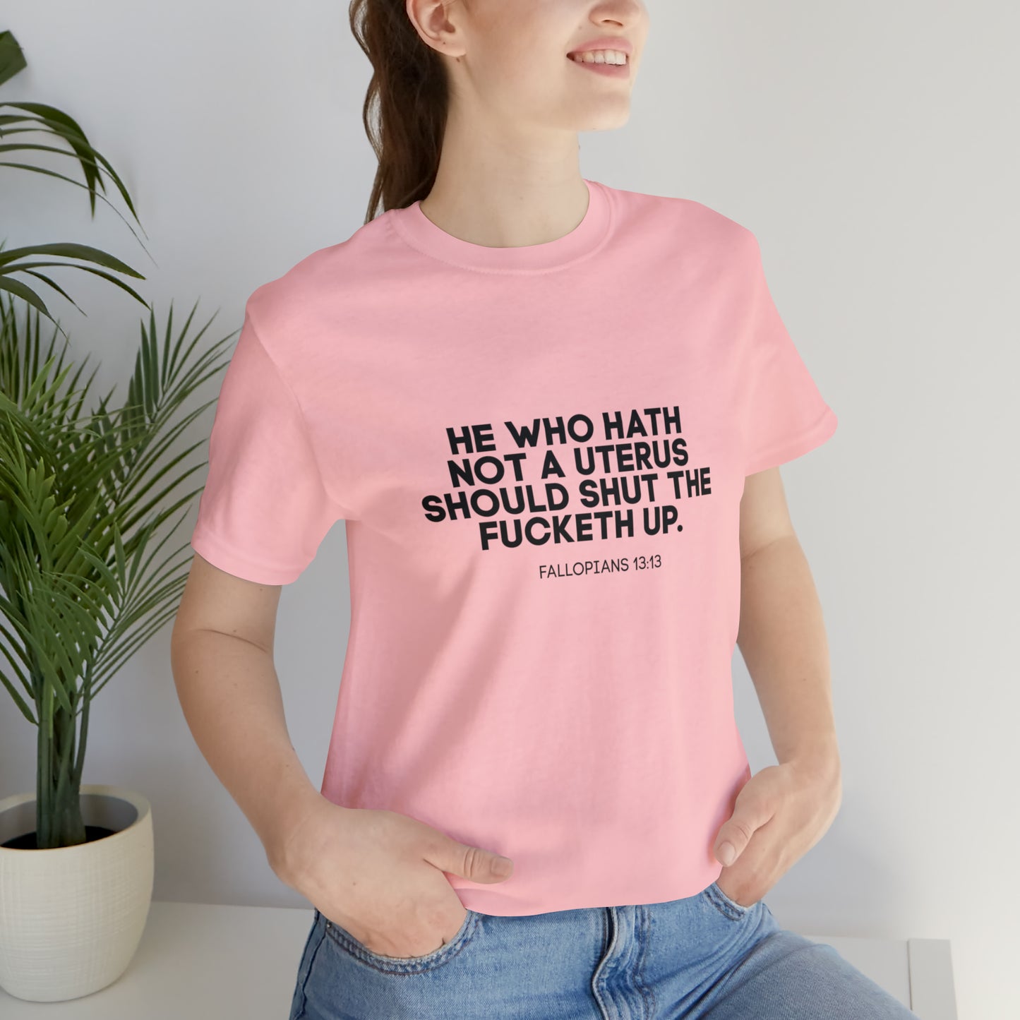 He who hath no uterus should shut the fucketh up shirt, Women's rights crop top, human rights, march shirt,Champion Women's Cropped T-Shirt