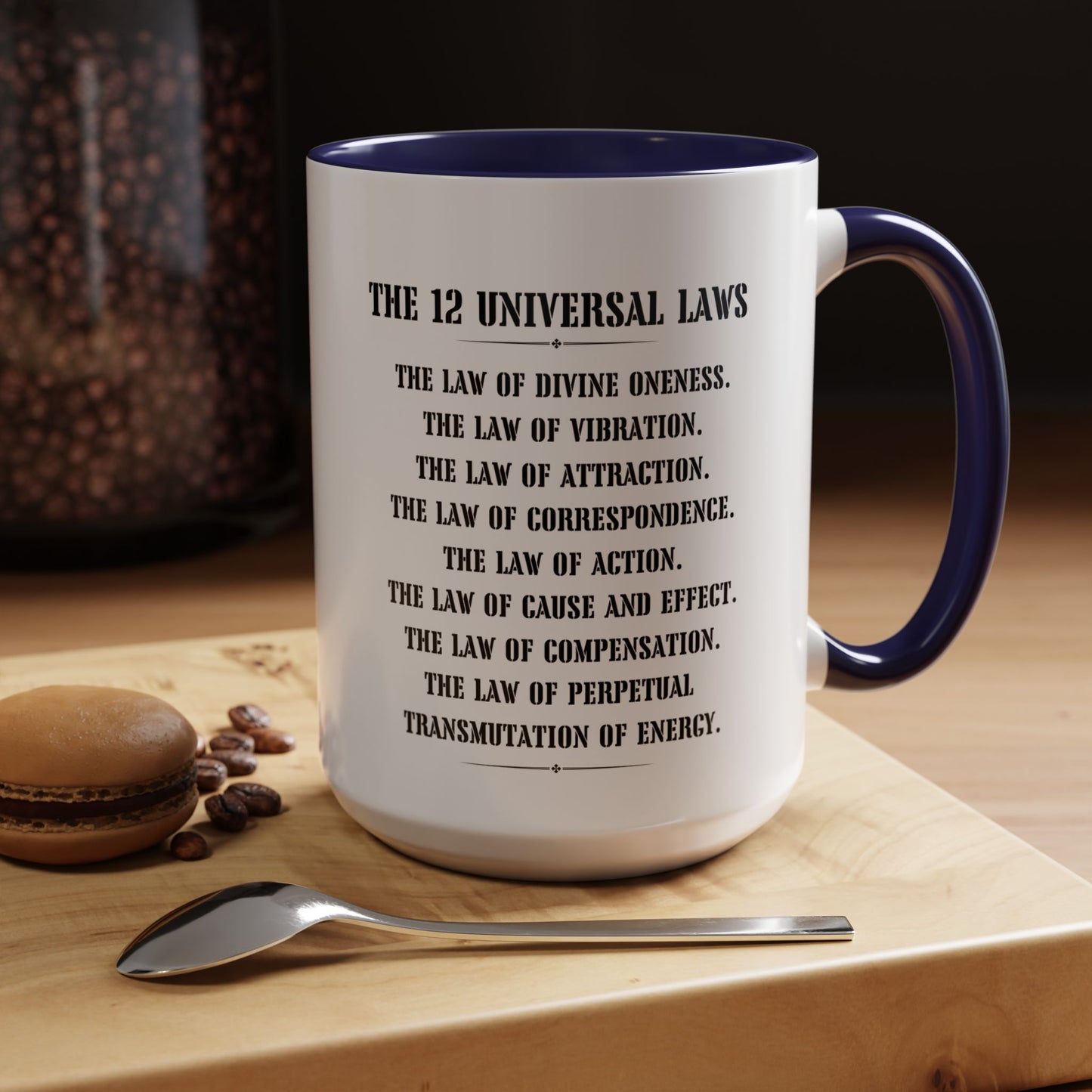 The 12 laws of the universe mug best friend mug CoffeeMug Custom name manifesting Gift Christmas Tea Cup hot cocoa Kitchen Decor bestie gift