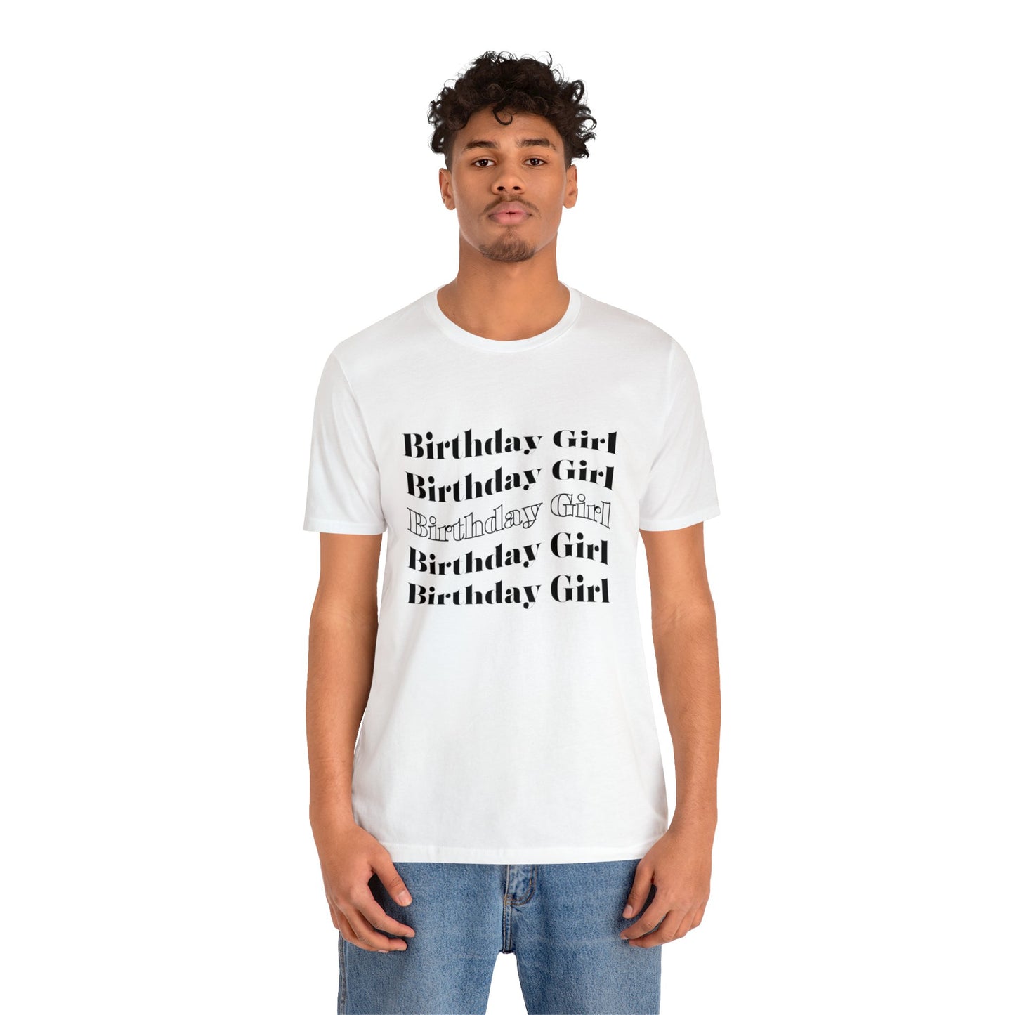 Birthday girl shirt gift for her best friend gift wavy shirt birthday party attire month funny T-shirt birthday gift Christmas gift for him