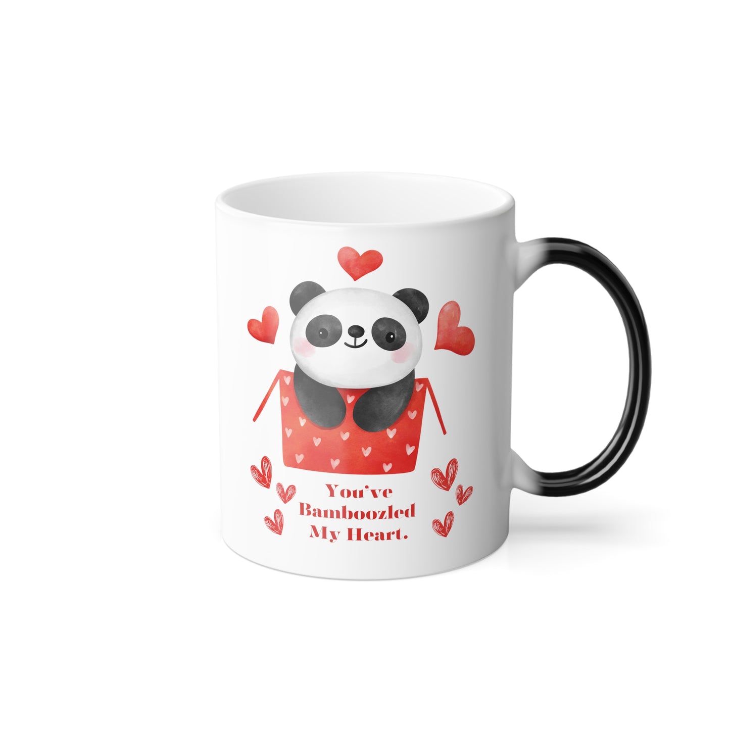 You've Bamboozled my heart mug Vday funny panda love mug bamboo pun gift proposal gift bestie gift for her gift for him Color Morphing Mug