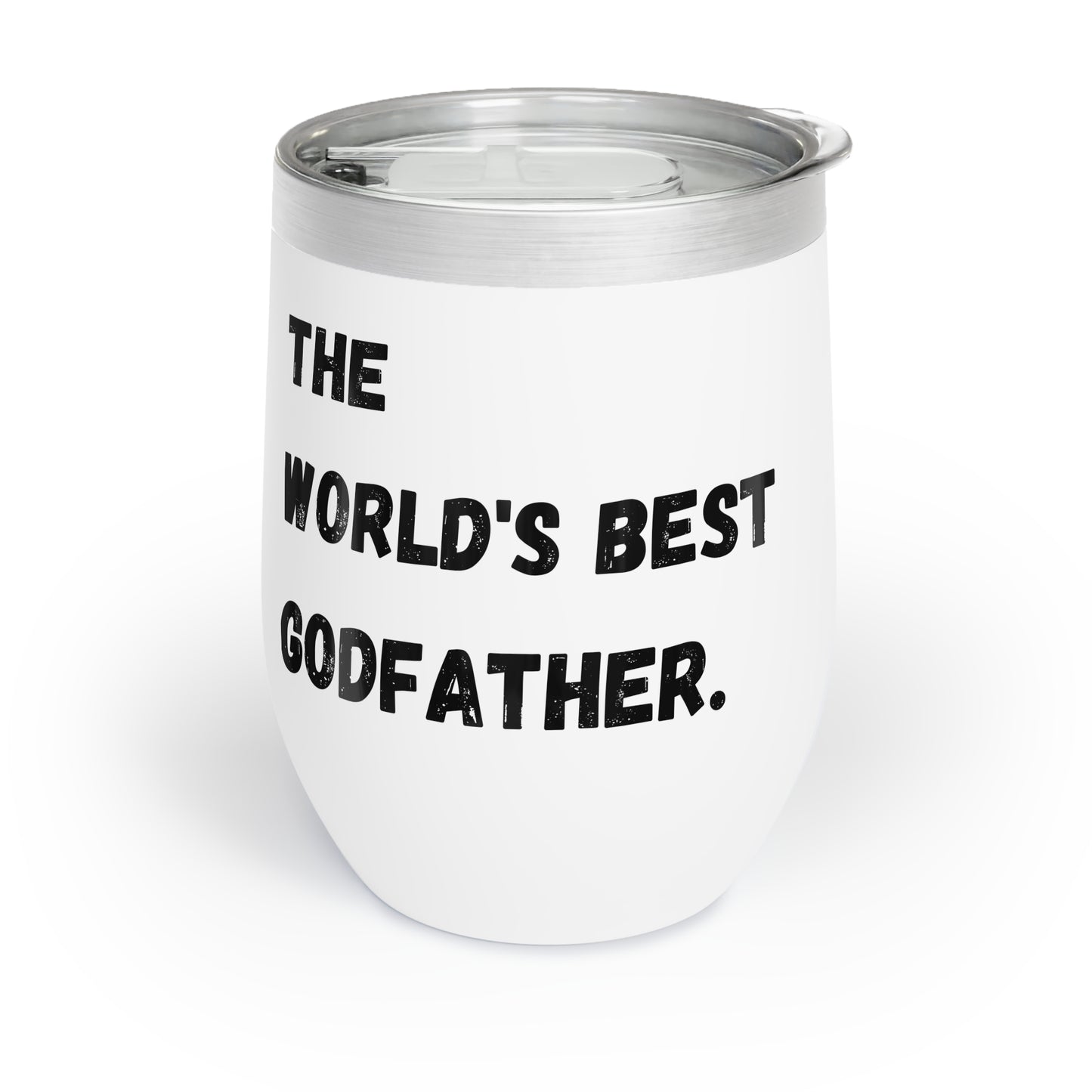 World's best Godfather tumbler Godfather wine tumbler gift for brother padrino gift Chill Wine Tumbler Godparents proposal gift