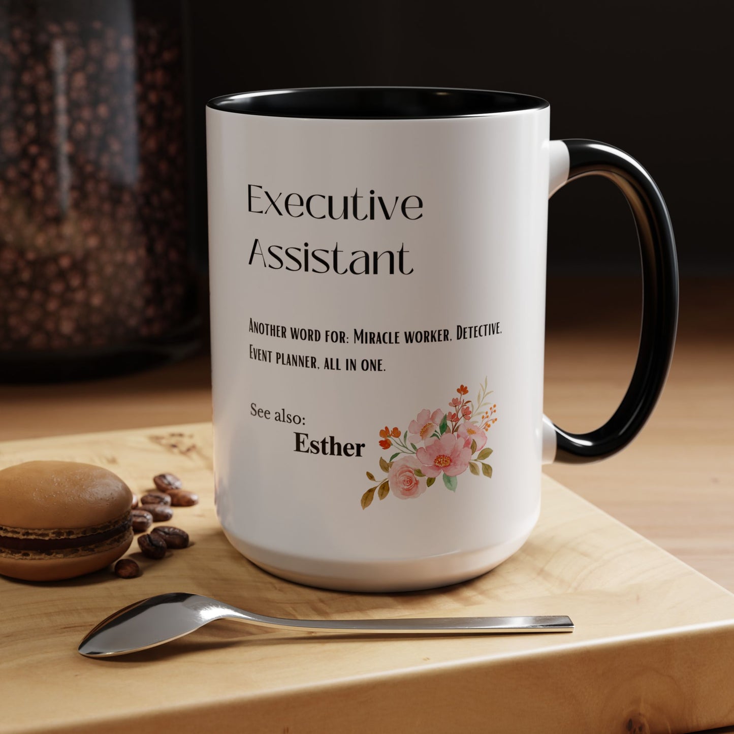 Executive Assistant mug Custom gift flowers coffee mug bestie gift Coworker Gift Christmas Office Gift OfficeMug Christmas Mug Supervisor