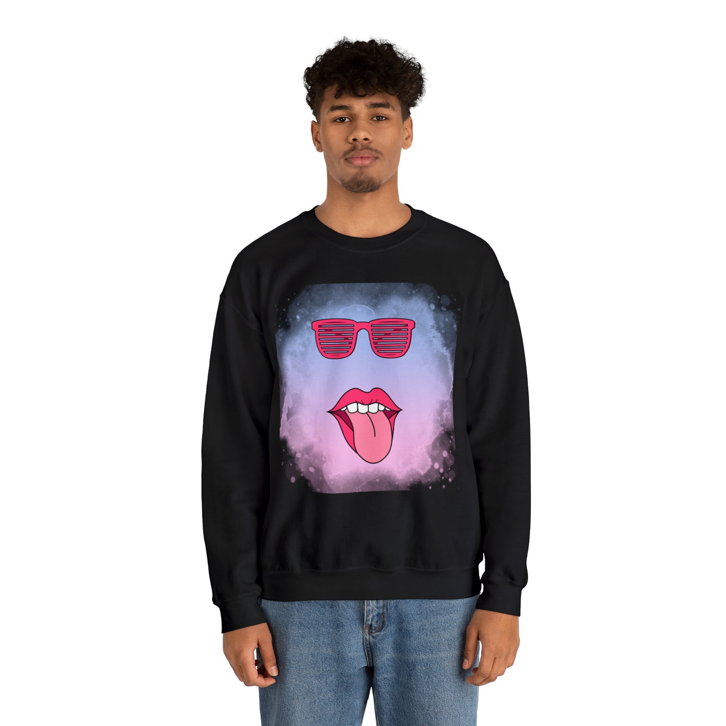 Lip Sunglasses Hoodie, Bubble Gum kiss Hoodie, Fun Summer shirt, Birthday gift for her, Galantine travel sweatshirt, Unisex