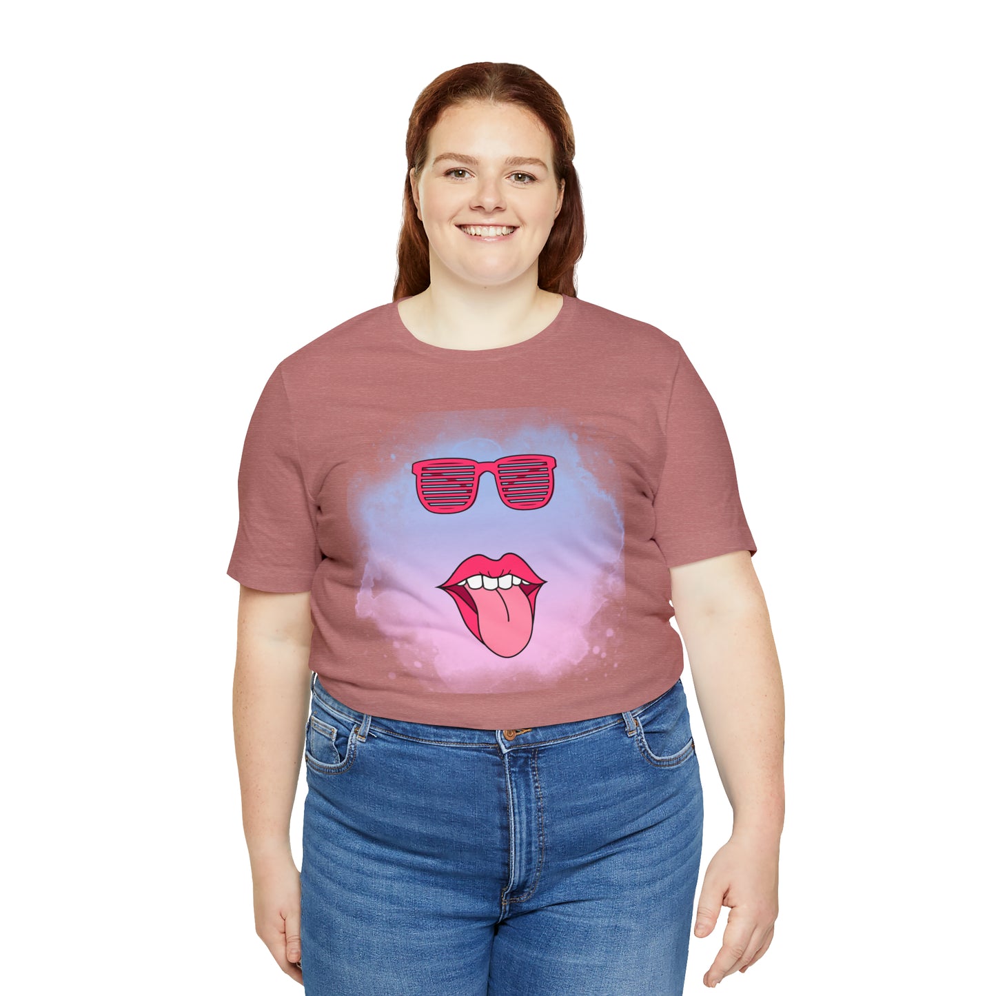 Lip Sunglasses t-shirt, Bubble gum kiss shirt,Pink Gum Shirt,Galantine gift travel shirt,best friend trip,girls vacation trip, Unisex Jersey