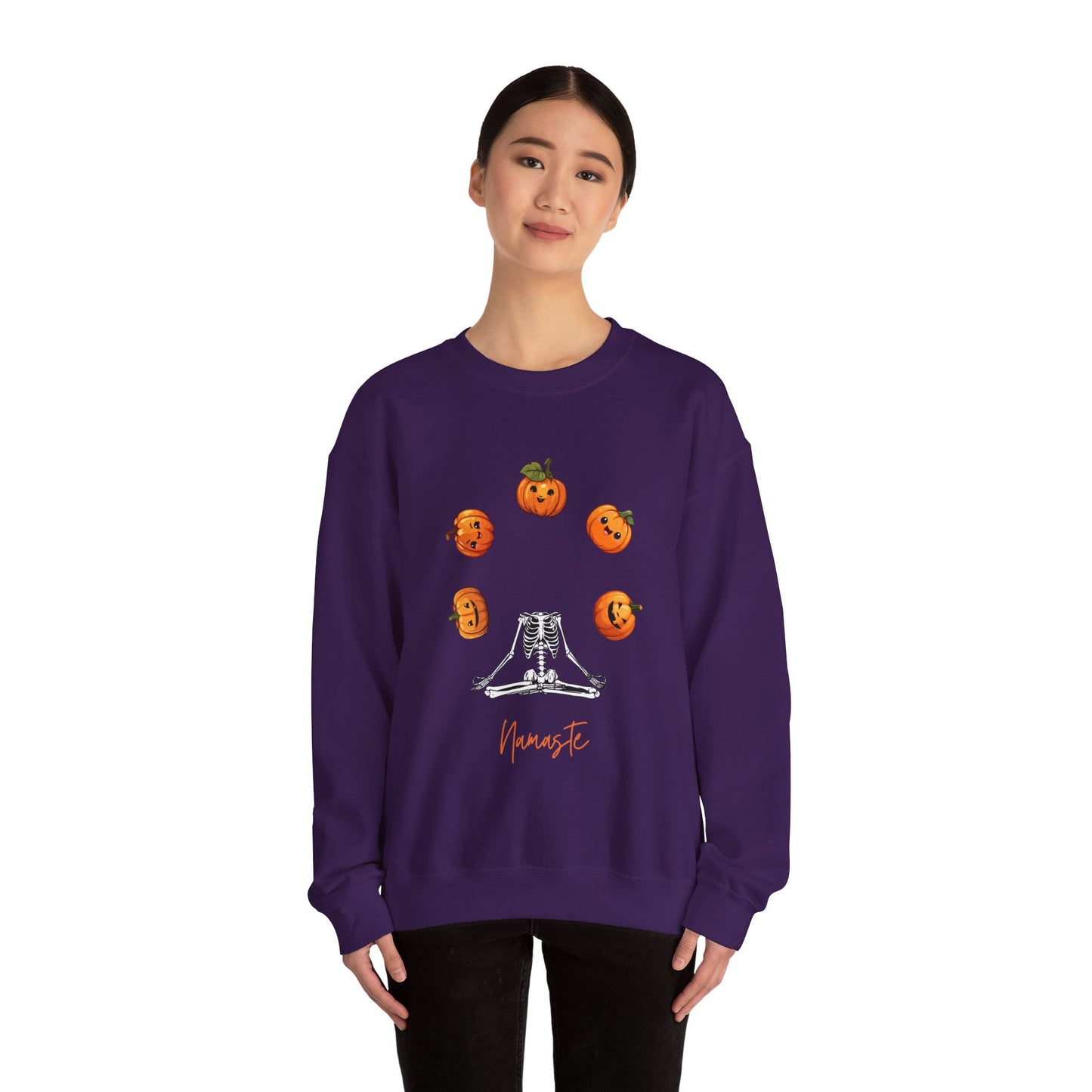 Namaste Halloween sweater Halloween sweater ghost fall leaves sweater Halloween Sweatshirt Era Tour sweater best friend gift for her Unisex