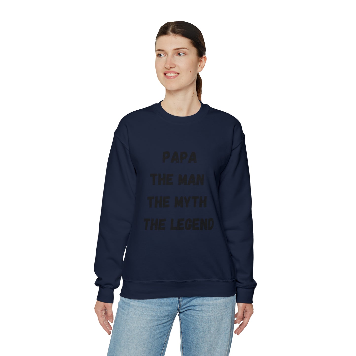 Papa the man the myth the legend Sweatshirt, Gift for Dad sweater father'sday tshirt, Daddy and me Christmas gift, best friend