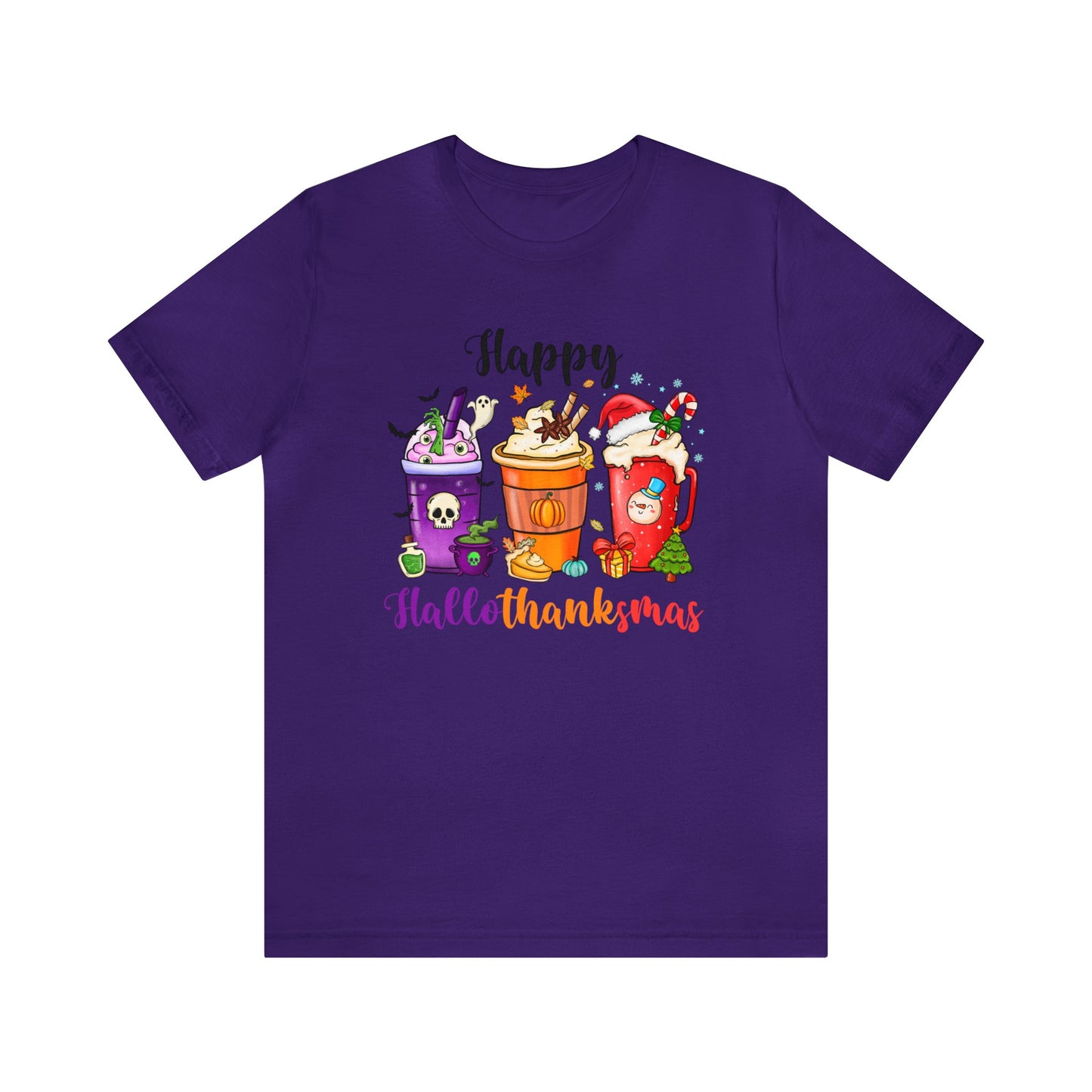 Happy Halloween shirt Fall drinks shirt Halloween shirt gift for her gift for him happy Hallothanksmas Shirt Christmas gift Thanksgiving