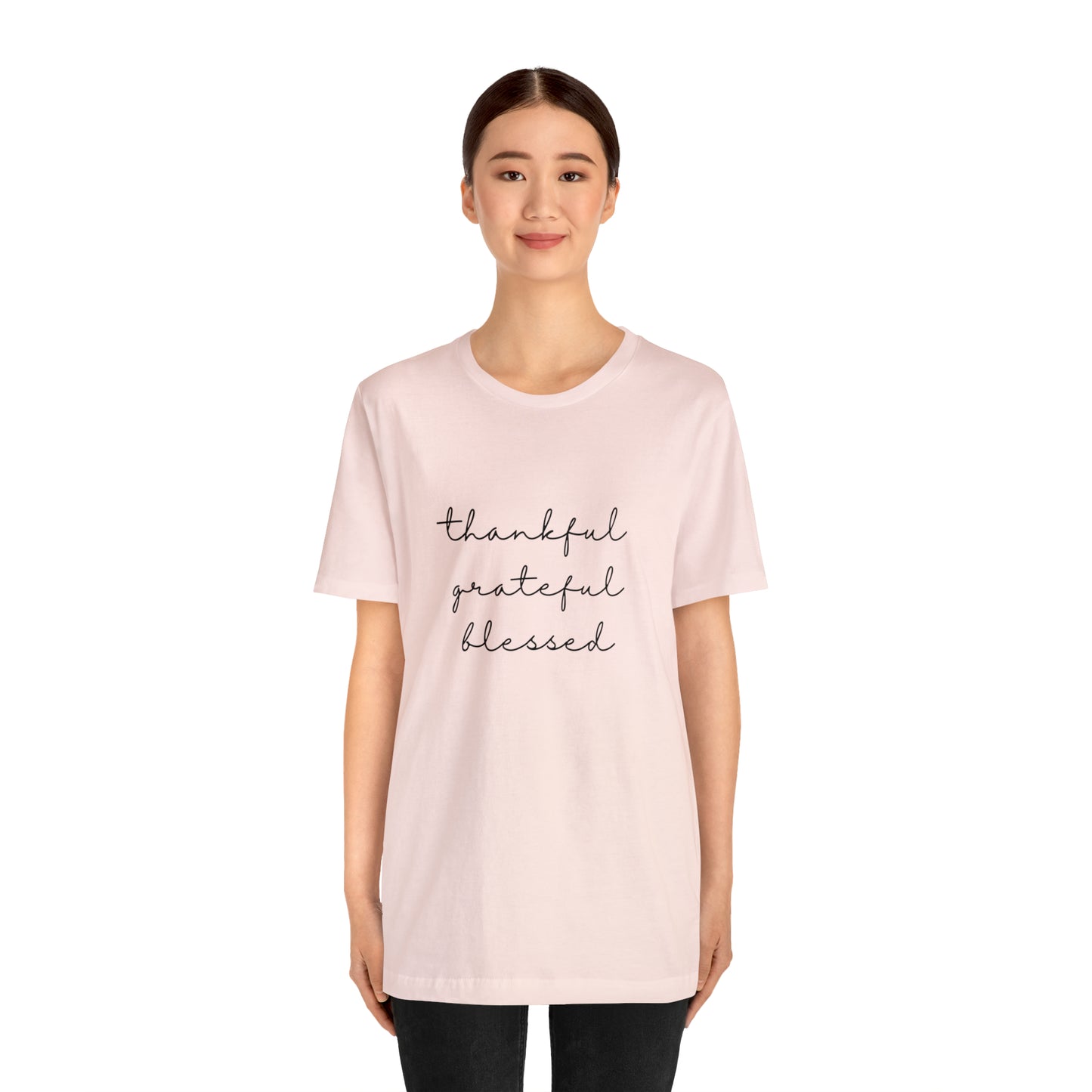 Thankful grateful blessed shirt give thanks Tshirt Thankful Shirt Women's Thanksgiving Cute Thanksgiving Shirt Fall Clothing Thankful Family
