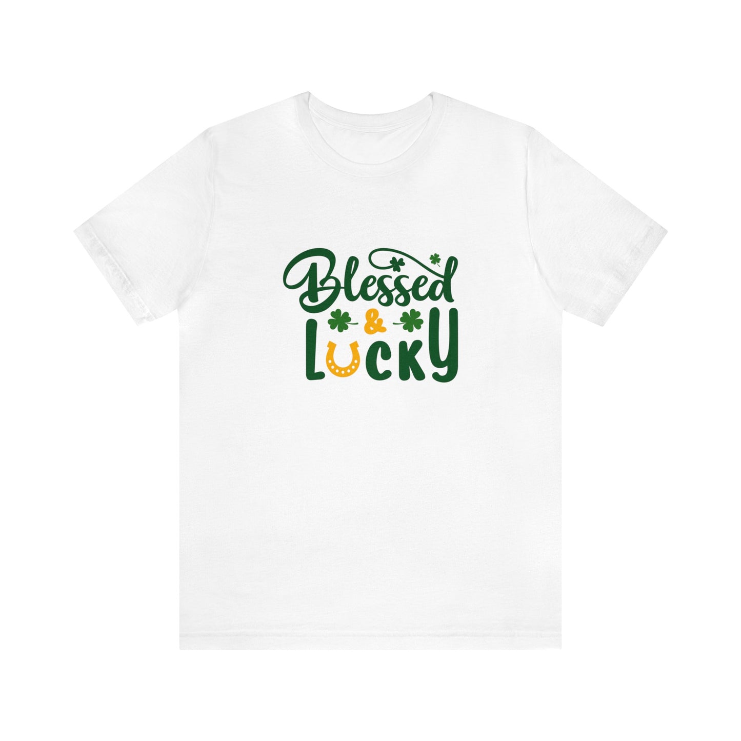 St Patrick's Day shirt blessed and lucky shirt Irish leaf shirt Unisex Tee Retro Shirt T-Shirt best friend vacation shirt beach