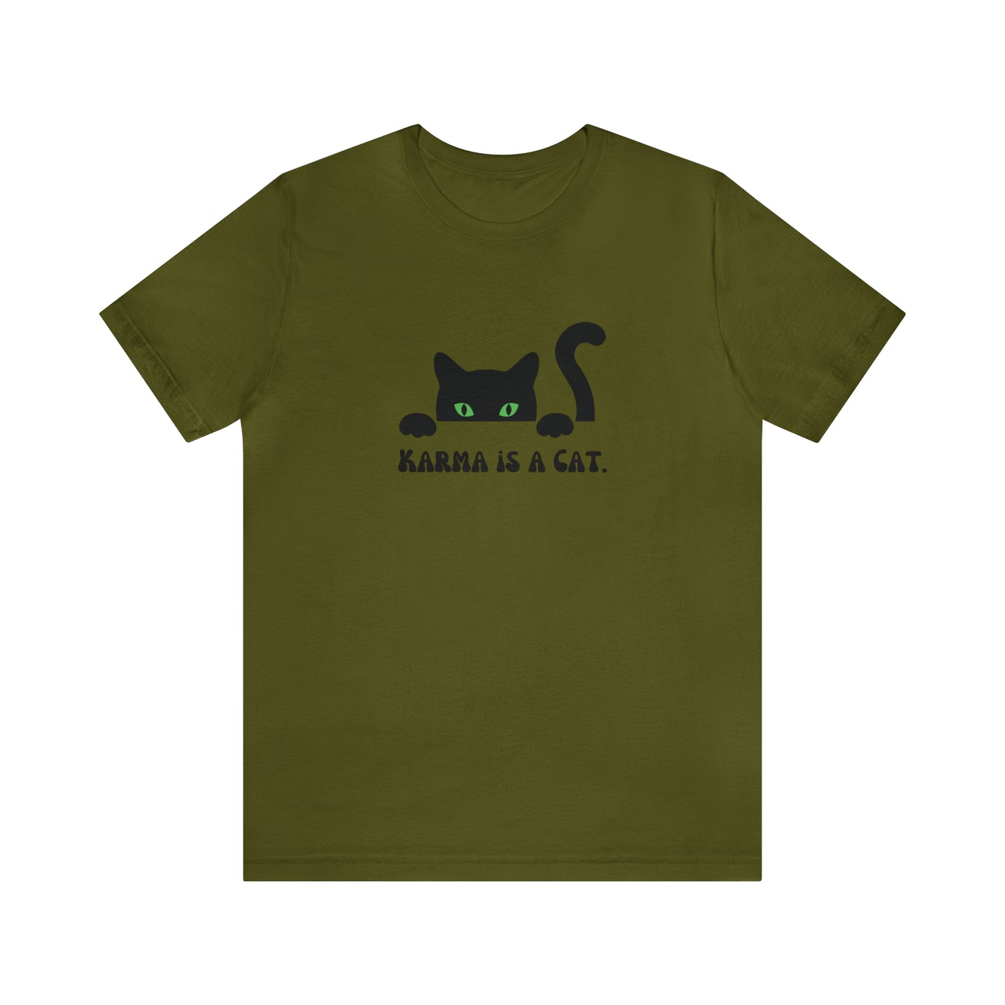 Karma is a cat shirt Cat lover tshirt book lover shirt Taylor witchy cat Shirt Halloween Cat Gift for Cat Lover Gift for Cat swiftie shirt
