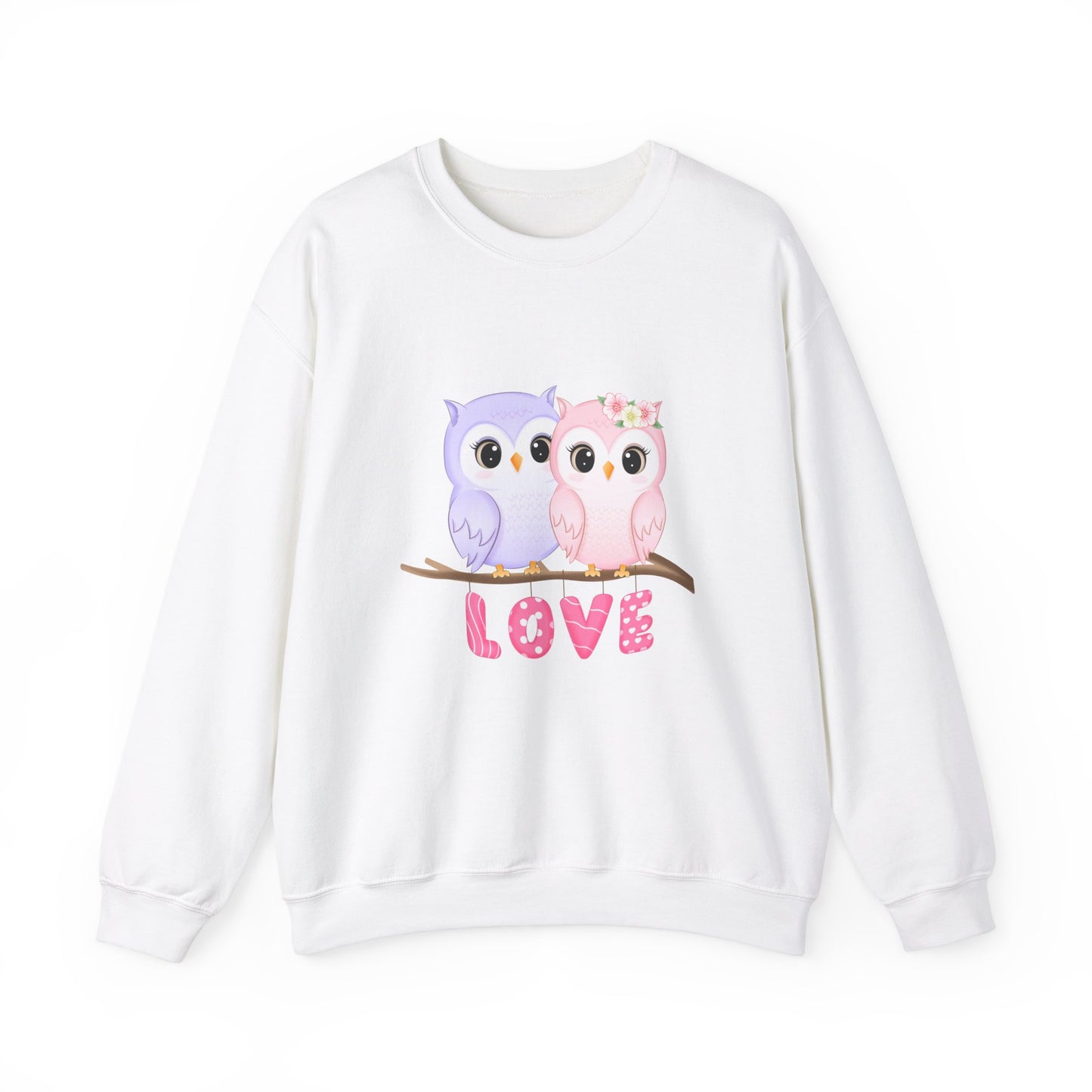 Owl Love sweater valentines Day sweatshirt valentines day shirt best friend gift for her Unisex owl sweater Love shirt unique holiday gift