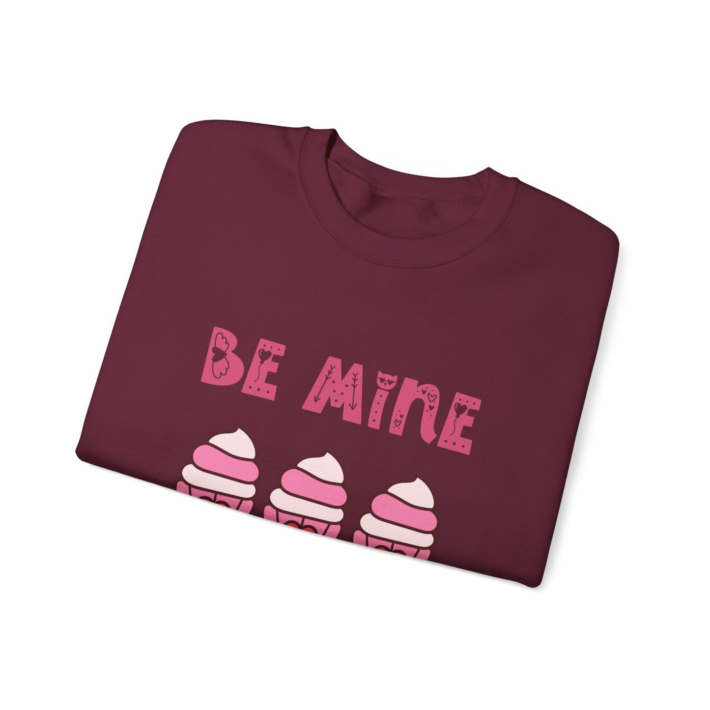 Be mine cupcake sweater valentines Day sweatshirt love sweater galentine's day gift best friend gift Unisex gift cupcake sweatshirt