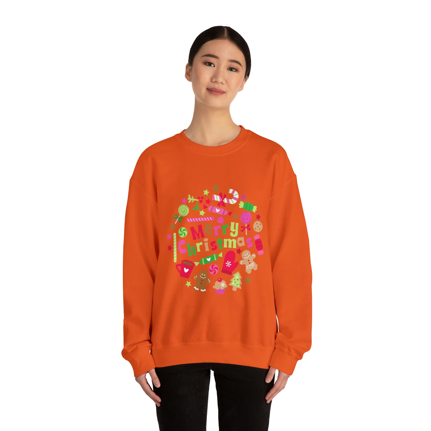 Candy Christmas sweater Merry Bright Christmas sweatshirt Christmas Sweatshirt for her Christmas family Shirt Christmas gift for him