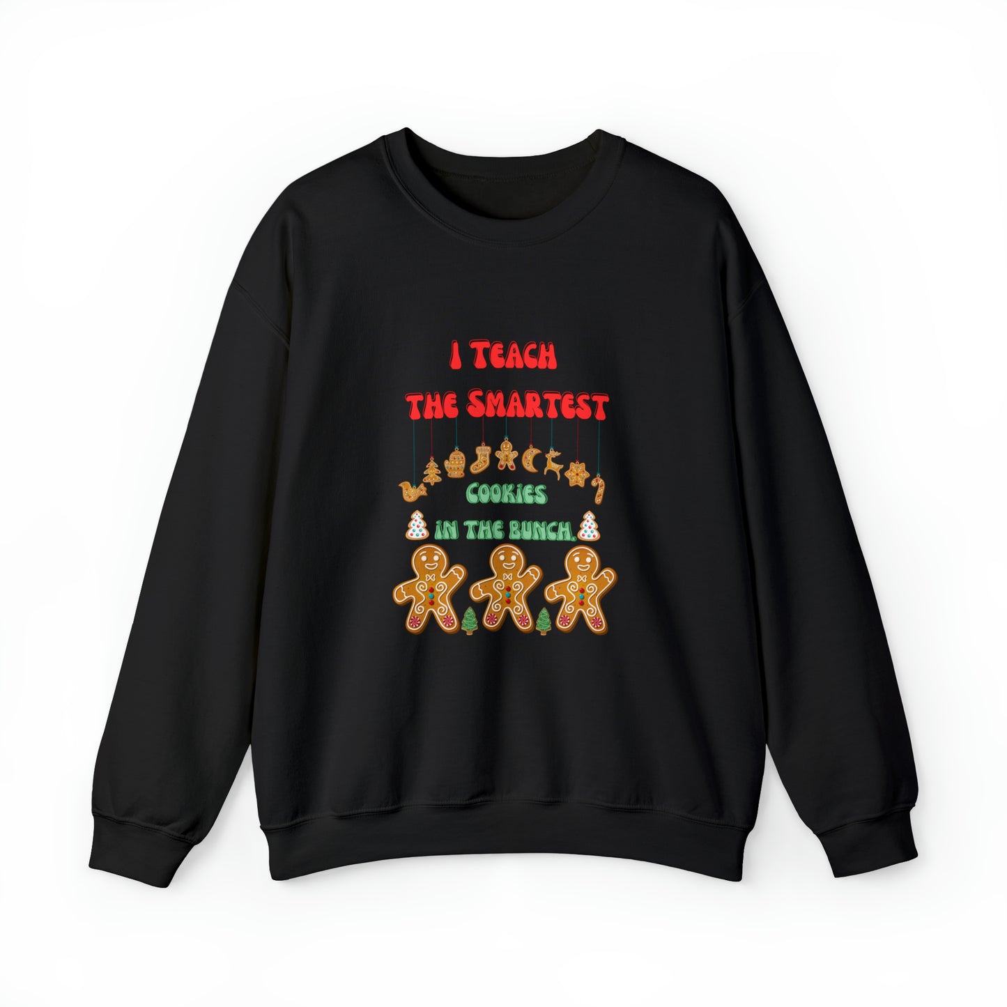 Smartest cookies sweater teacher Christmas sweater Christmas gingerbread cookies house sweatshirt Bright teacher Christmas gift for her