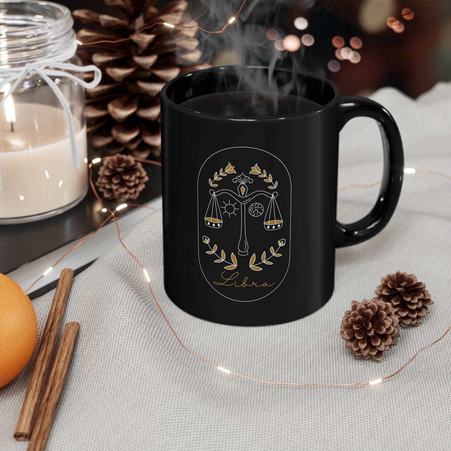 Libra scale mug zodiac sign birthday gift zodiac mug coffee lover tea lover cup mug gift for christmas gift