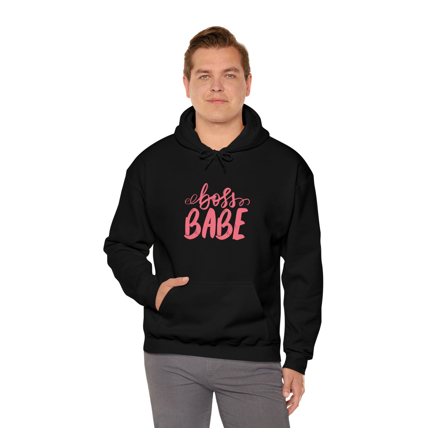 Boss Babe hoodie, boss babe energy, gift for her, millionaire babe, Unisex Heavy Blend Hooded Sweatshirt