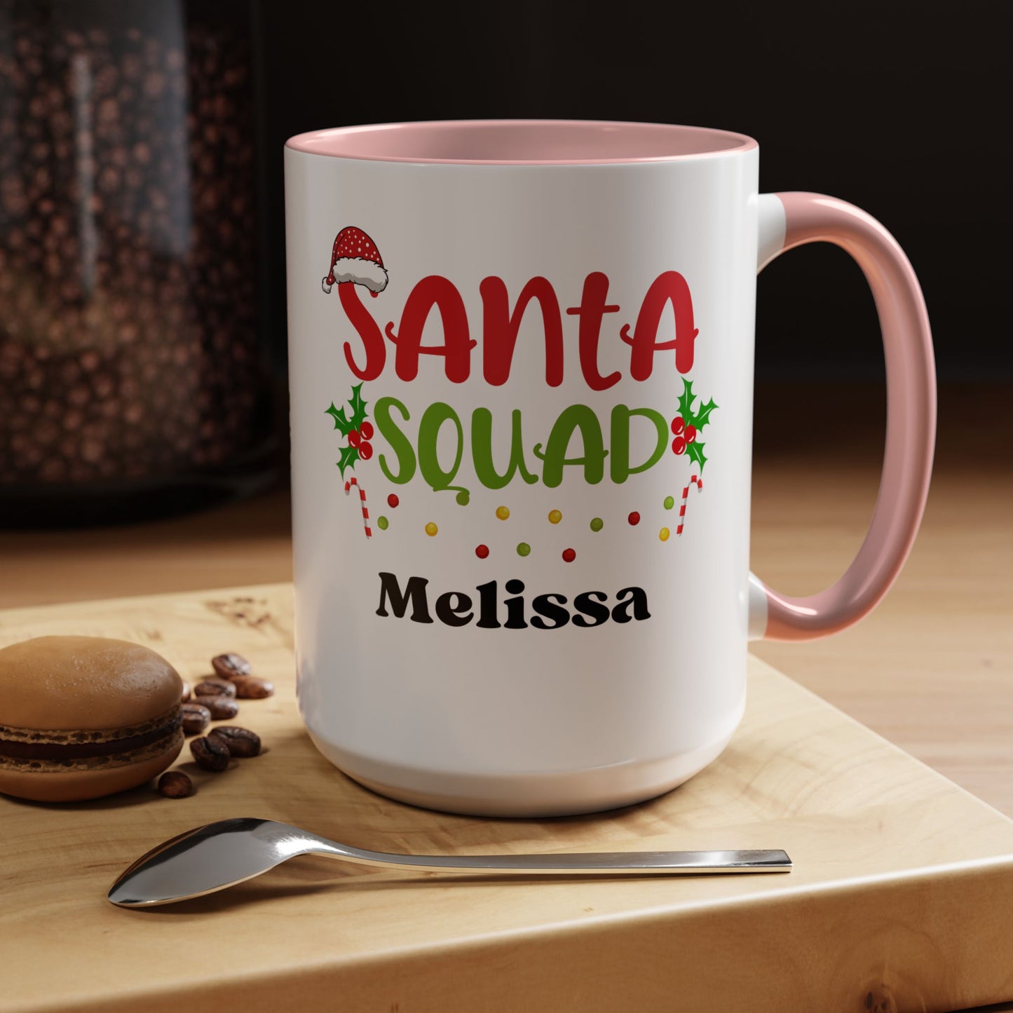 Personalized Christmas mug best friend mug Coffee Mug Custom name Gift Christmas Tea Cup hot cocoa Kitchen Decor Girl more girls Bestie gift