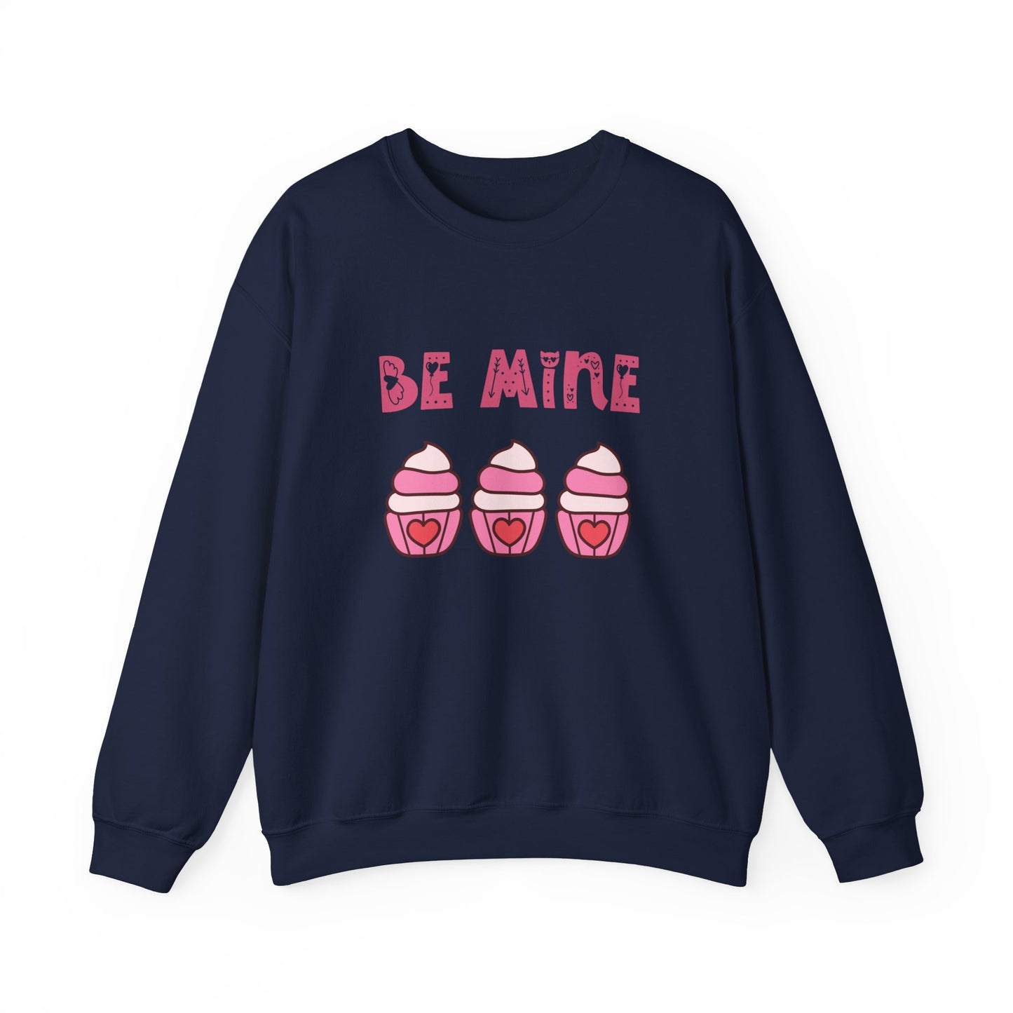 Be mine cupcake sweater valentines Day sweatshirt love sweater galentine's day gift best friend gift Unisex gift cupcake sweatshirt