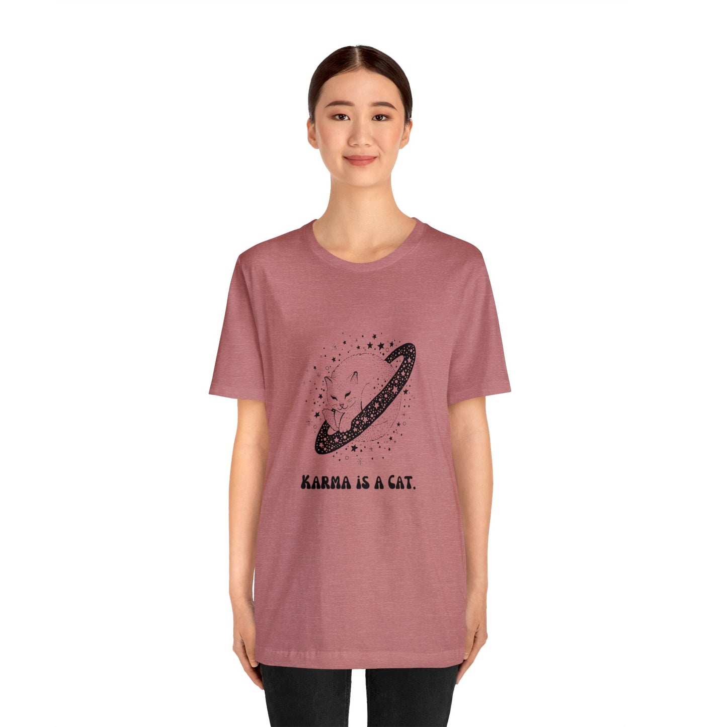 Karma is a cat shirt Cat lover tshirt book lover shirt Taylor witchy cat Shirt Halloween Cat Gift for Cat Lover Gift for Cat lover shirt