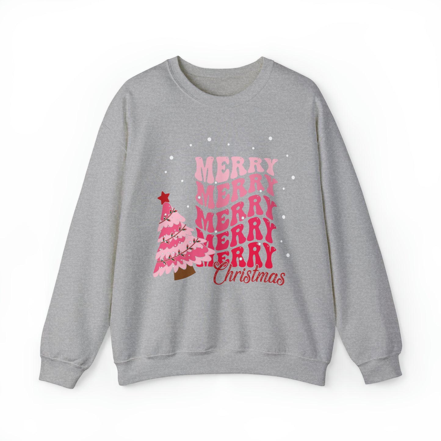 Festive AF sweater Pink Merry Bright Christmas Sweatshirt for Women Christmas Shirt Sweater Holiday Christmas gift for her gift for him