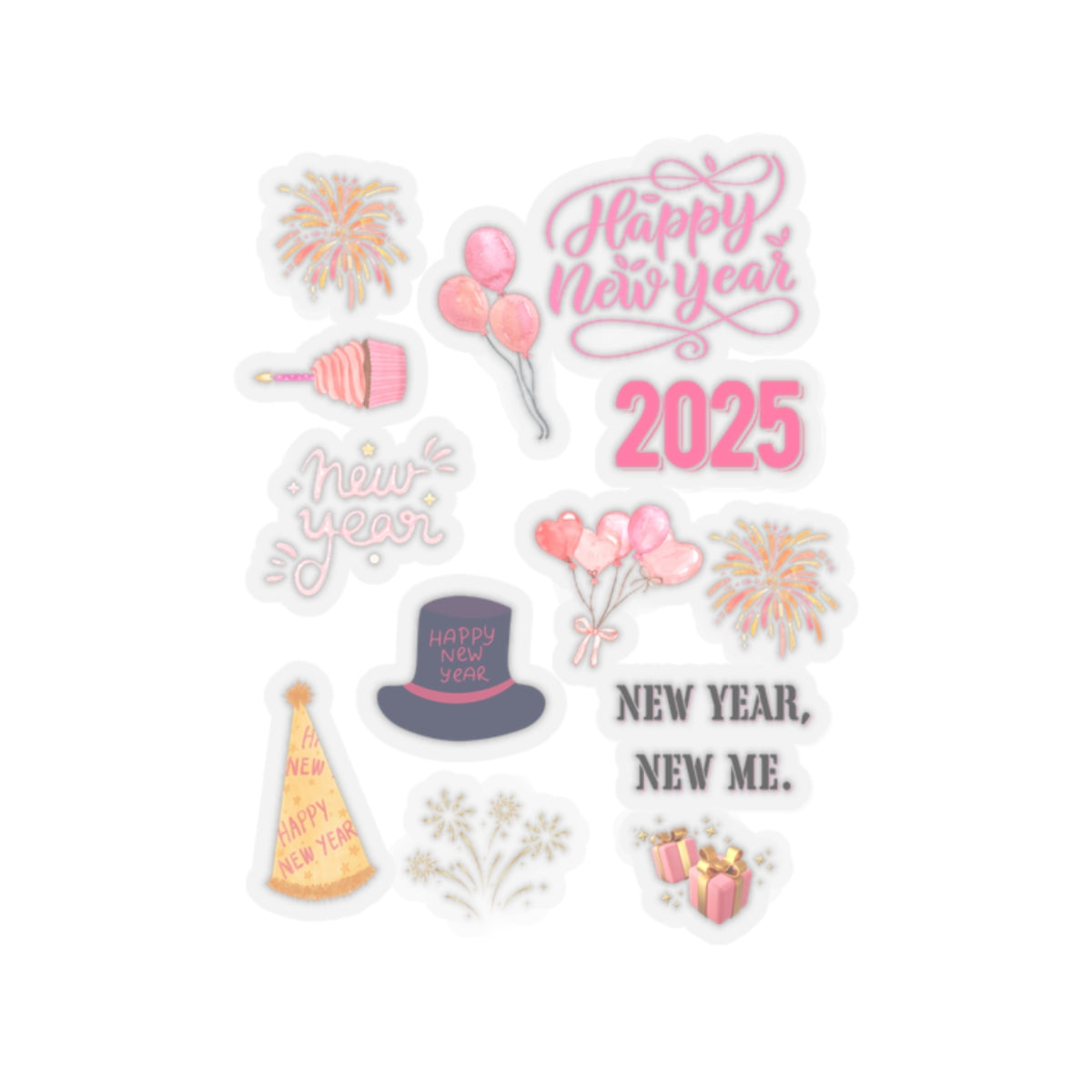Pink New Year sticker page new year new me sticker Celebration sticker MagicalAF sticker bestie sticker motivational stickers bestfriendgift