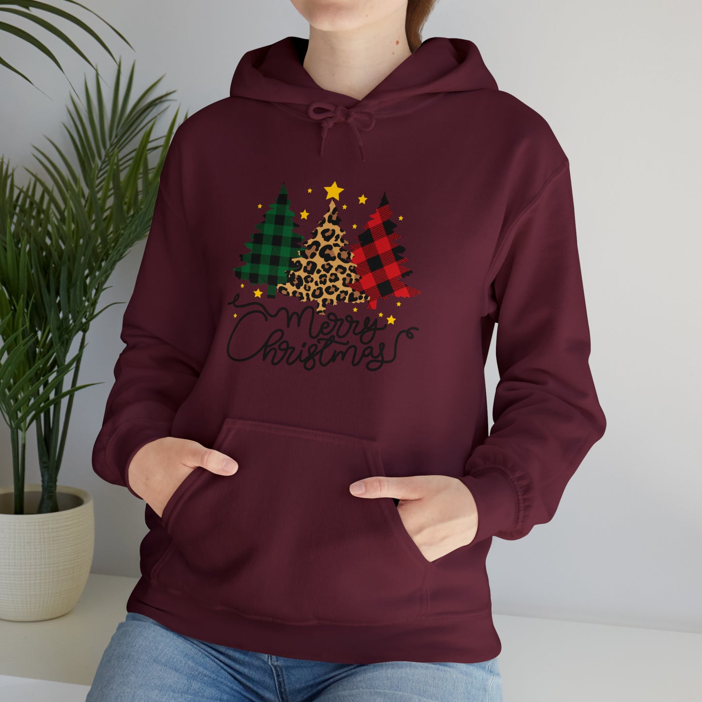 Festive AF hoodie Maroon Merry Bright Christmas Sweatshirt for Women Christmas Hoodie Holiday Christmas gift for her gift for him