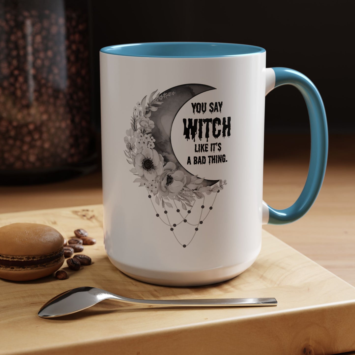 Witch mug Halloween mug Spooky things mug office funny gift best friend gift Christmas word fuck sarcastic humour gift Coffee Mug(11, 15oz)