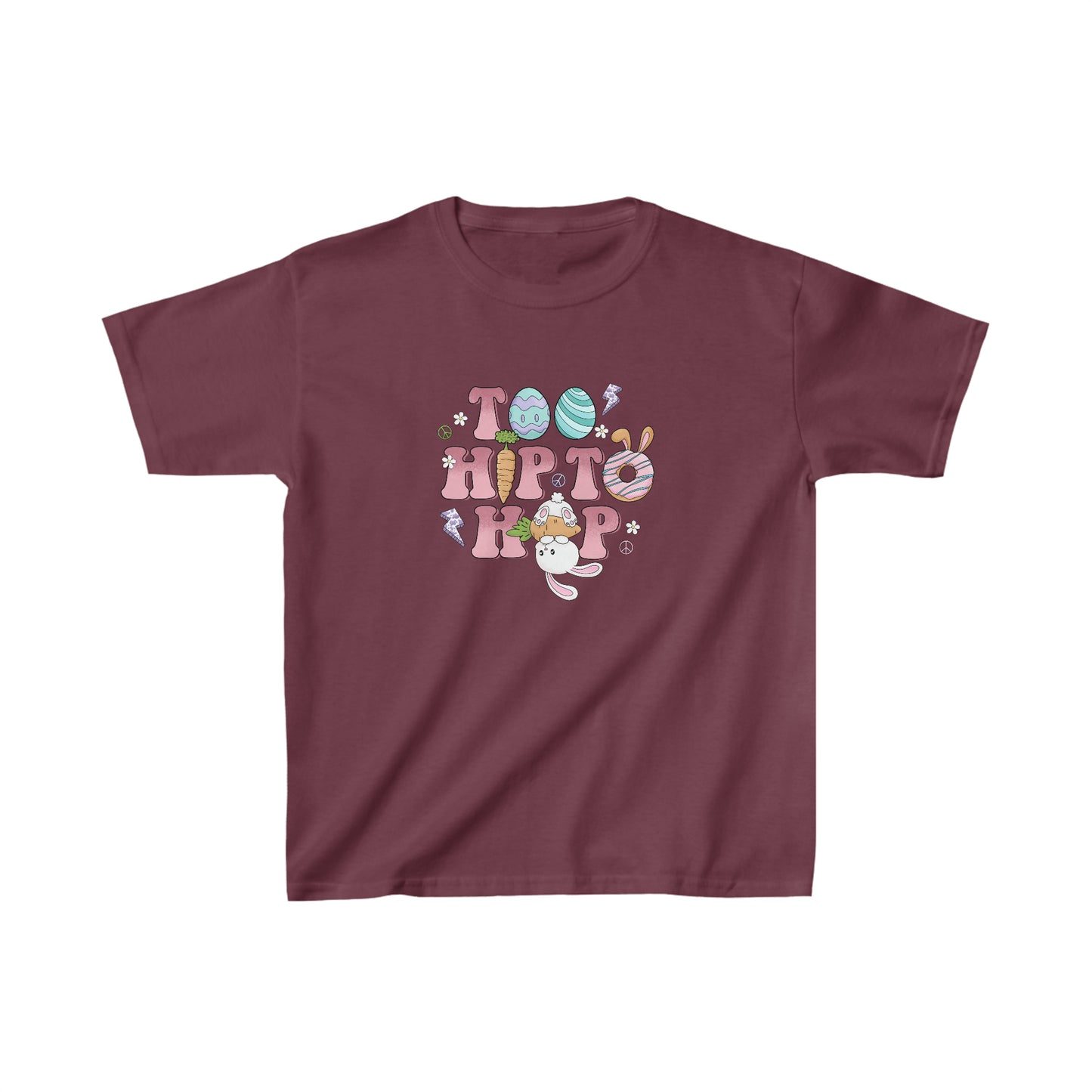 Too Hip to hop easter shirt easter bunny shirt egg hunting unicorn birthday shirt birthday party shirt Christmas shirt Rainbow cloud kid shirt birthday shirts birthday