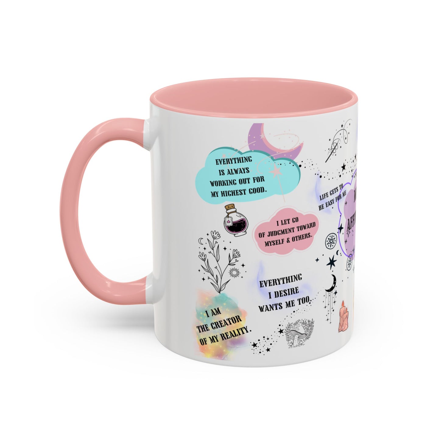 Morning affirmations mug positive motivation gift Christmas mug manifesting gift mug wicked mug bestie gift Coworker Gift coffee mug