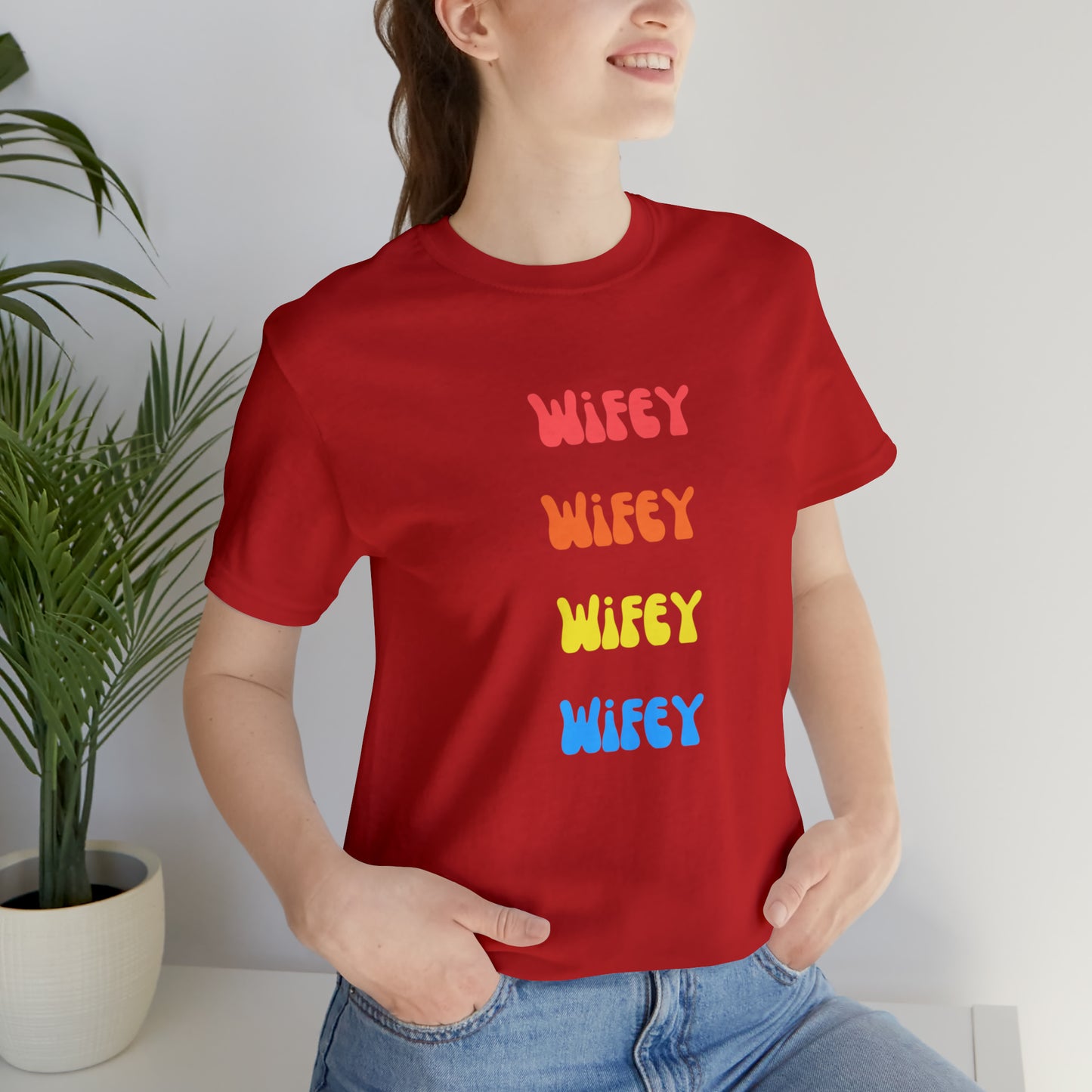 Wifey Wifey T-Shirt Aesthetic Shirt Trendy Shirt Shirt With Words On Back Tumbrl Positive Tee Gift for him Gift for her