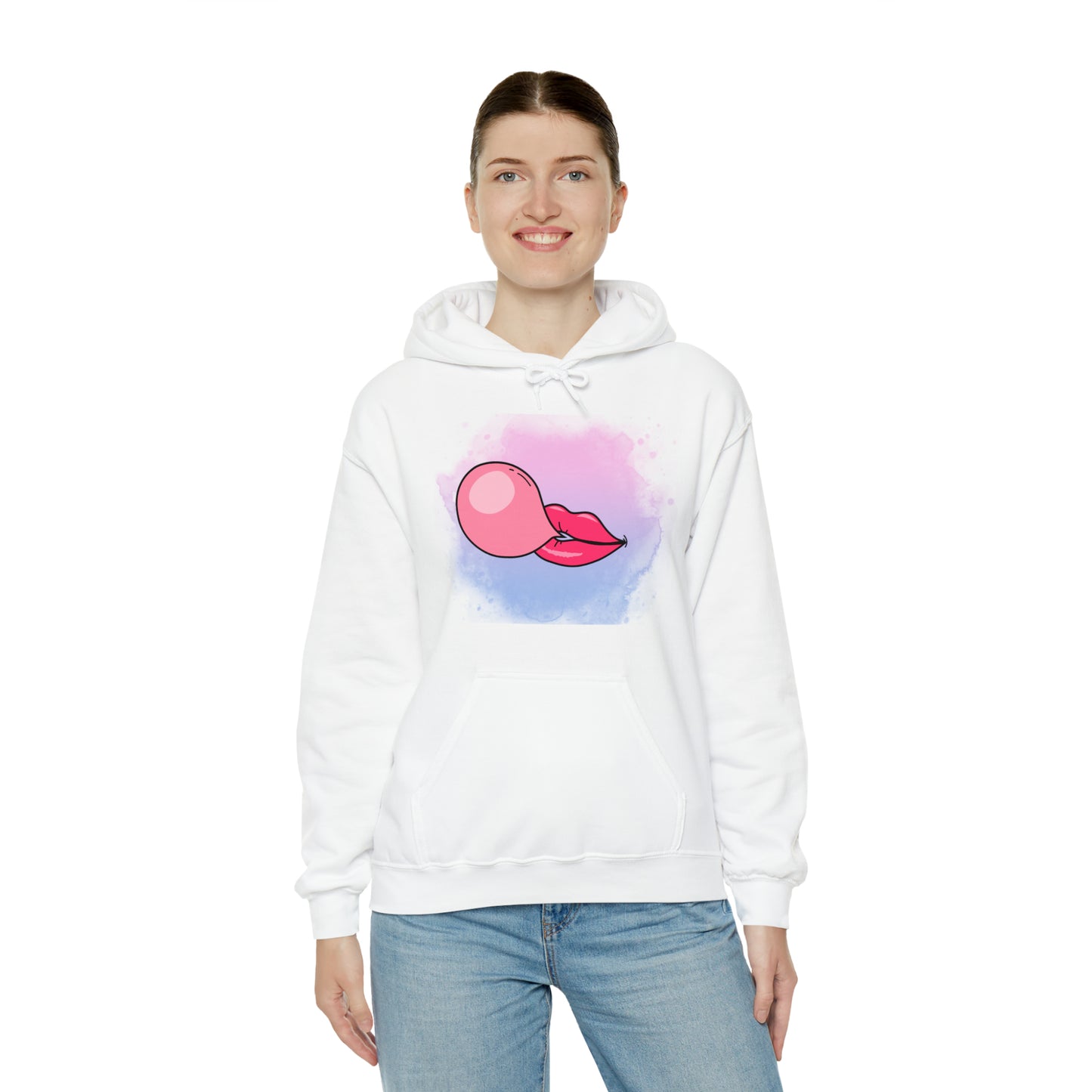 Bubble Gum kiss Hoodie, Summer Bubblegum shirt, Birthday gift for her, Galantine gift for her, best friend gift,birthday vacation,Unisex