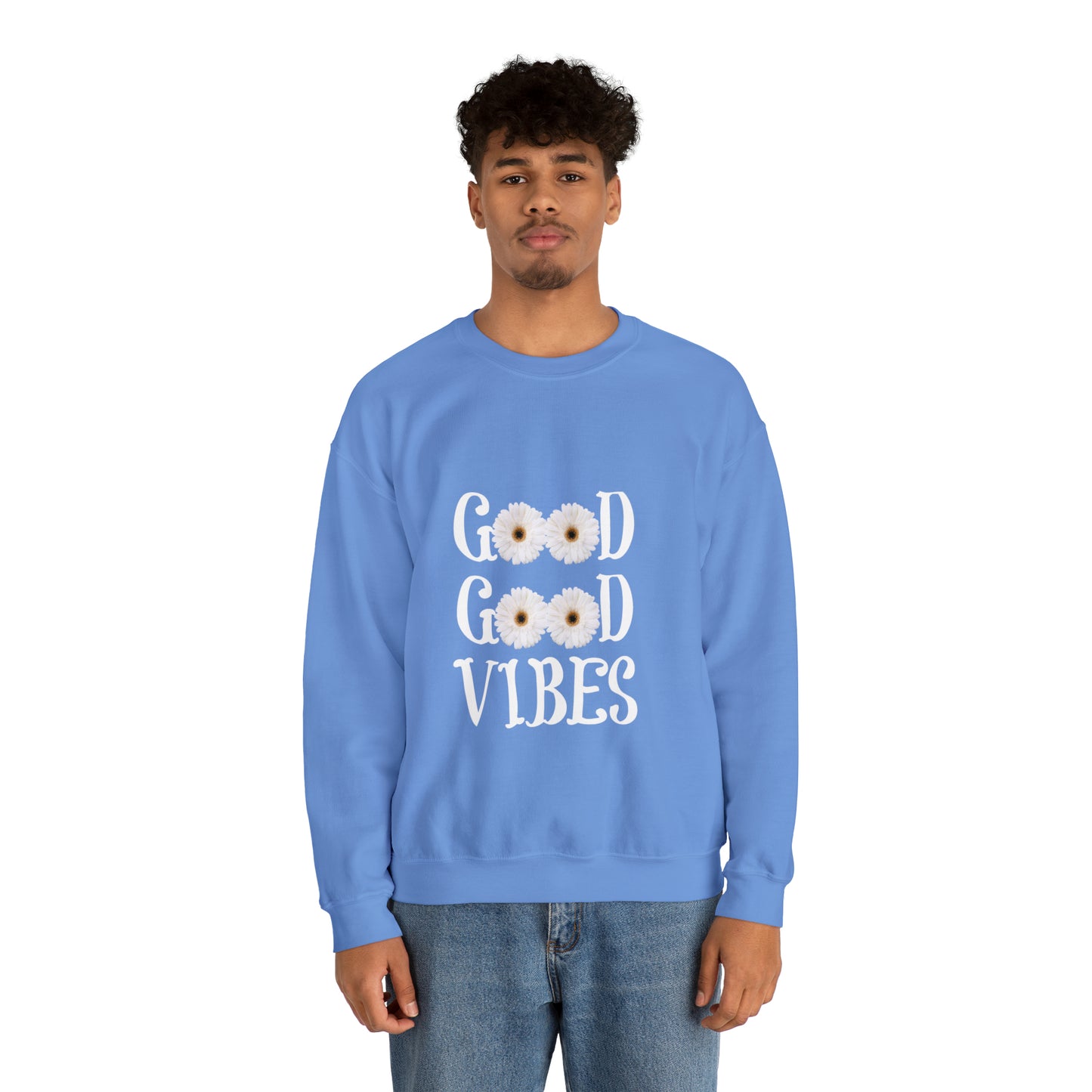 Good Vibes Sweatshirt, Unisex Heavy Blend™ Crewneck Sweatshirt